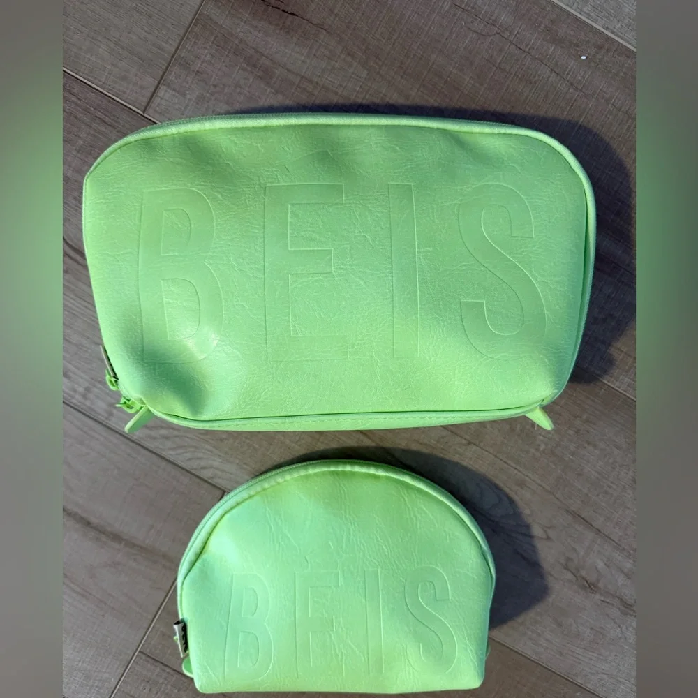 Beis Cosmetic Pouch Set Green Citron - Picture 5 of 7